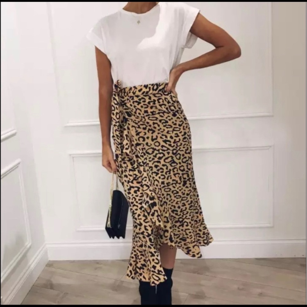 Leopard Midi Skirt